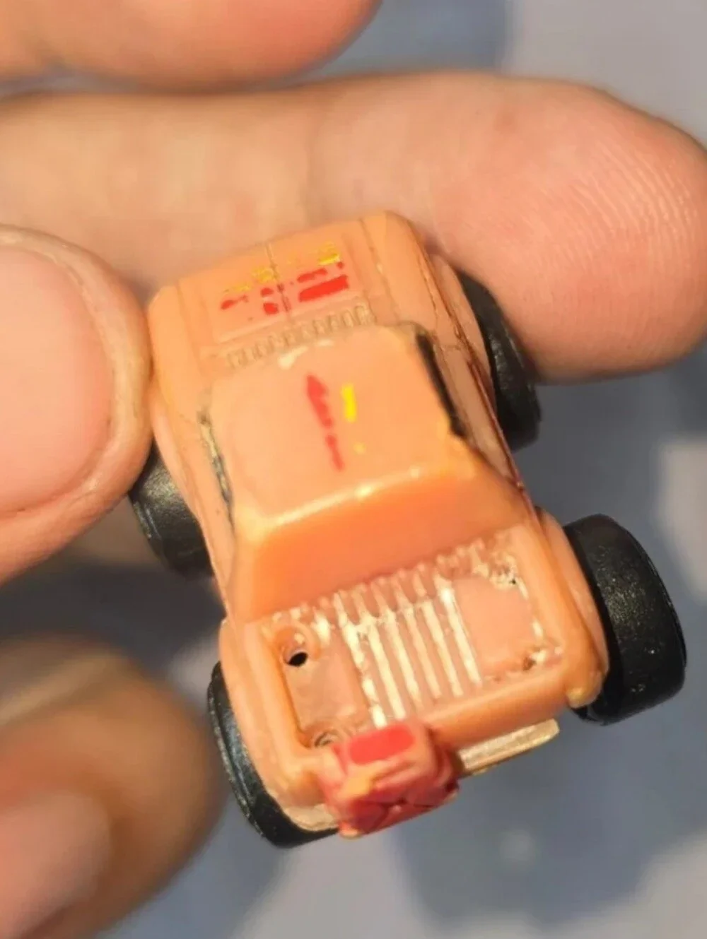 Vintage 1987 Road Champs Micro Machine Monster Truck PINK JEEP